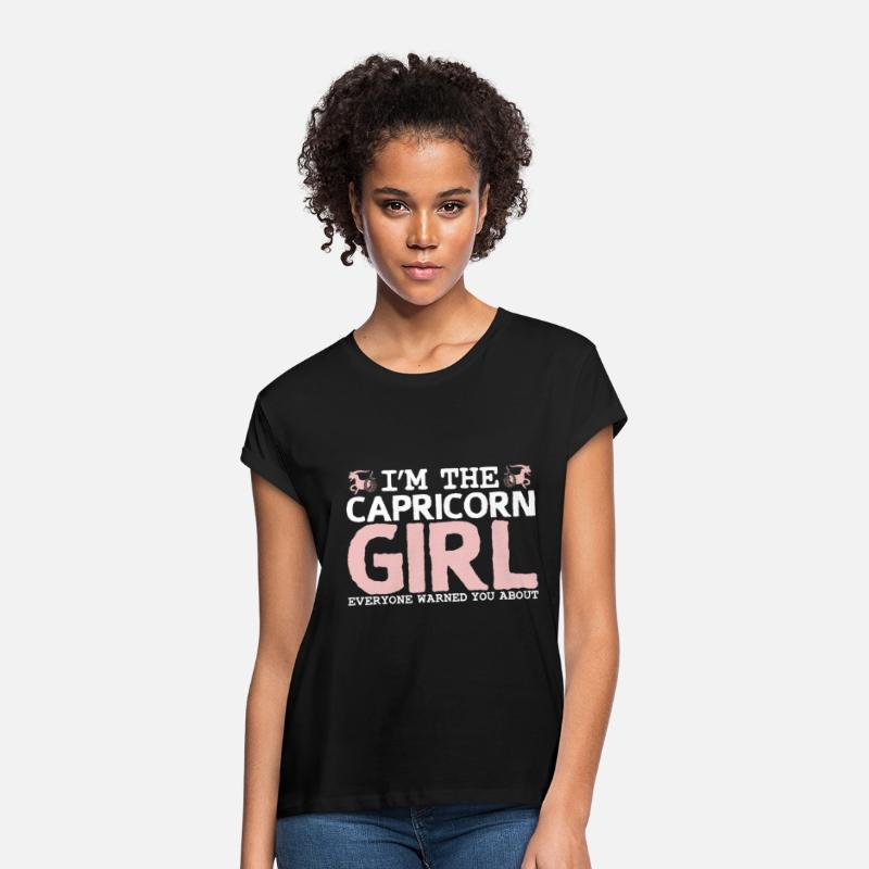 Capricorn Girl Warning Sun Joke Goat Zodiac Stars
