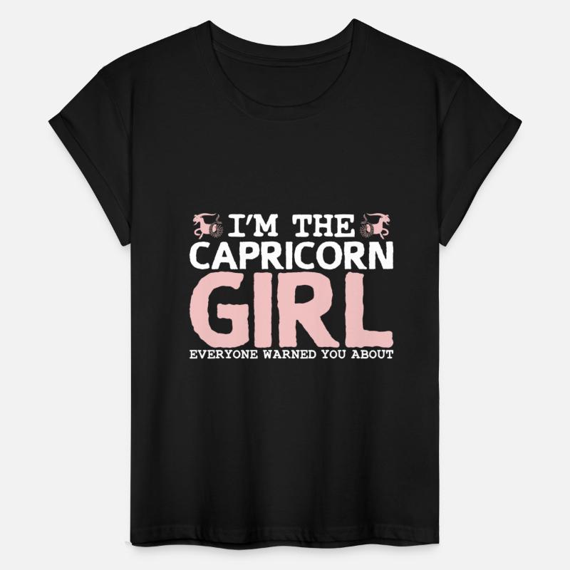 Capricorn Girl Warning Sun Joke Goat Zodiac Stars
