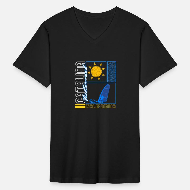 Catalina Island Shirt, Windsurfing Surfing Board