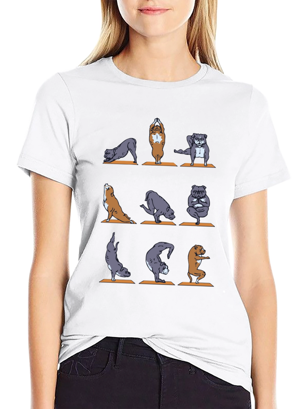 Yoga Dogs Graphic T-Shirt - Unisex