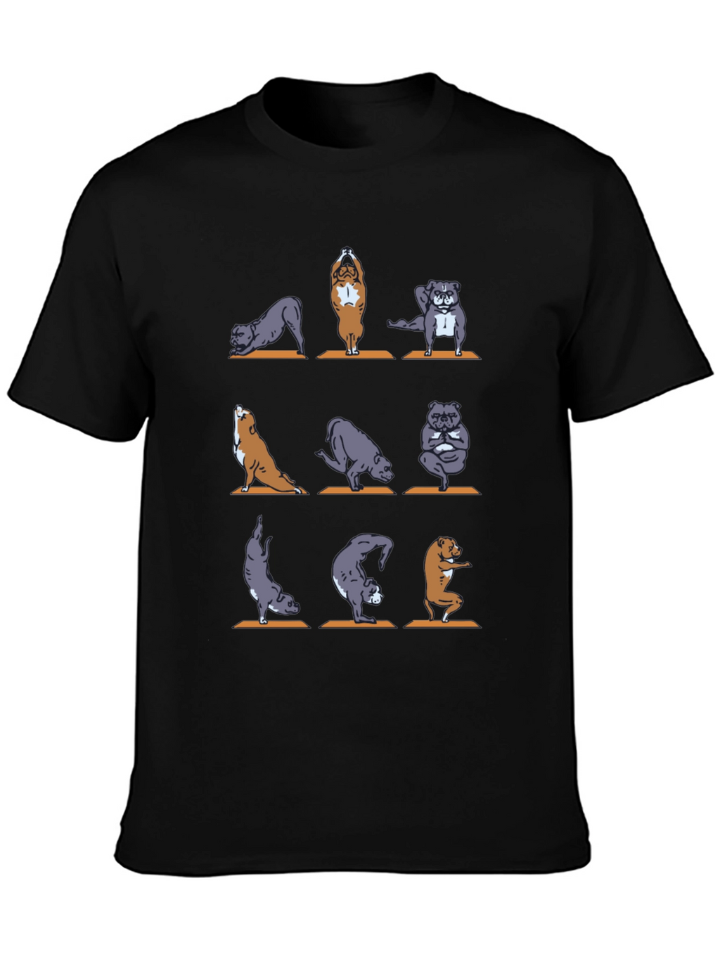 Yoga Dogs Graphic T-Shirt - Unisex