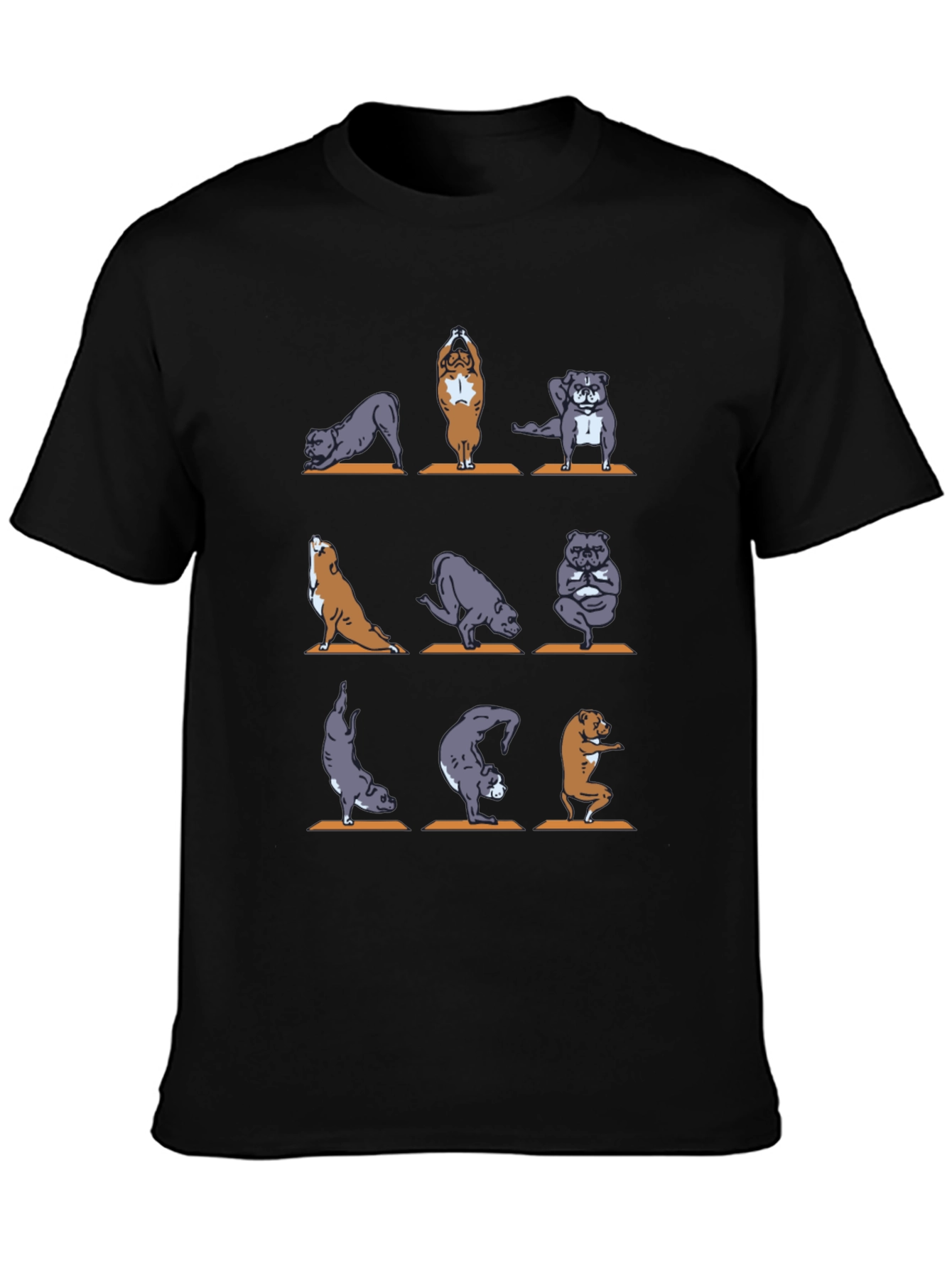 Yoga Dogs Graphic T-Shirt - Unisex