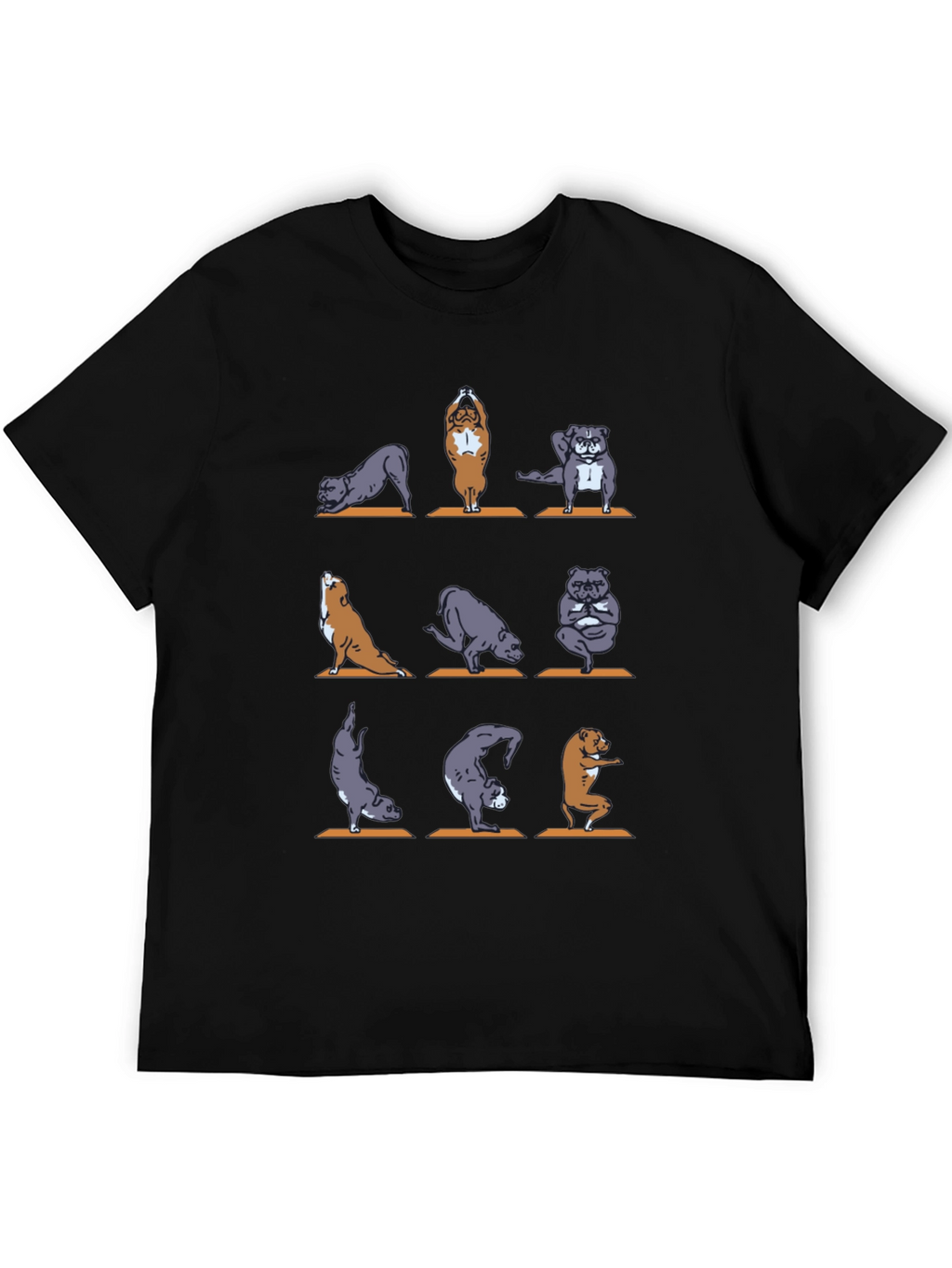 Yoga Dogs Graphic T-Shirt - Unisex