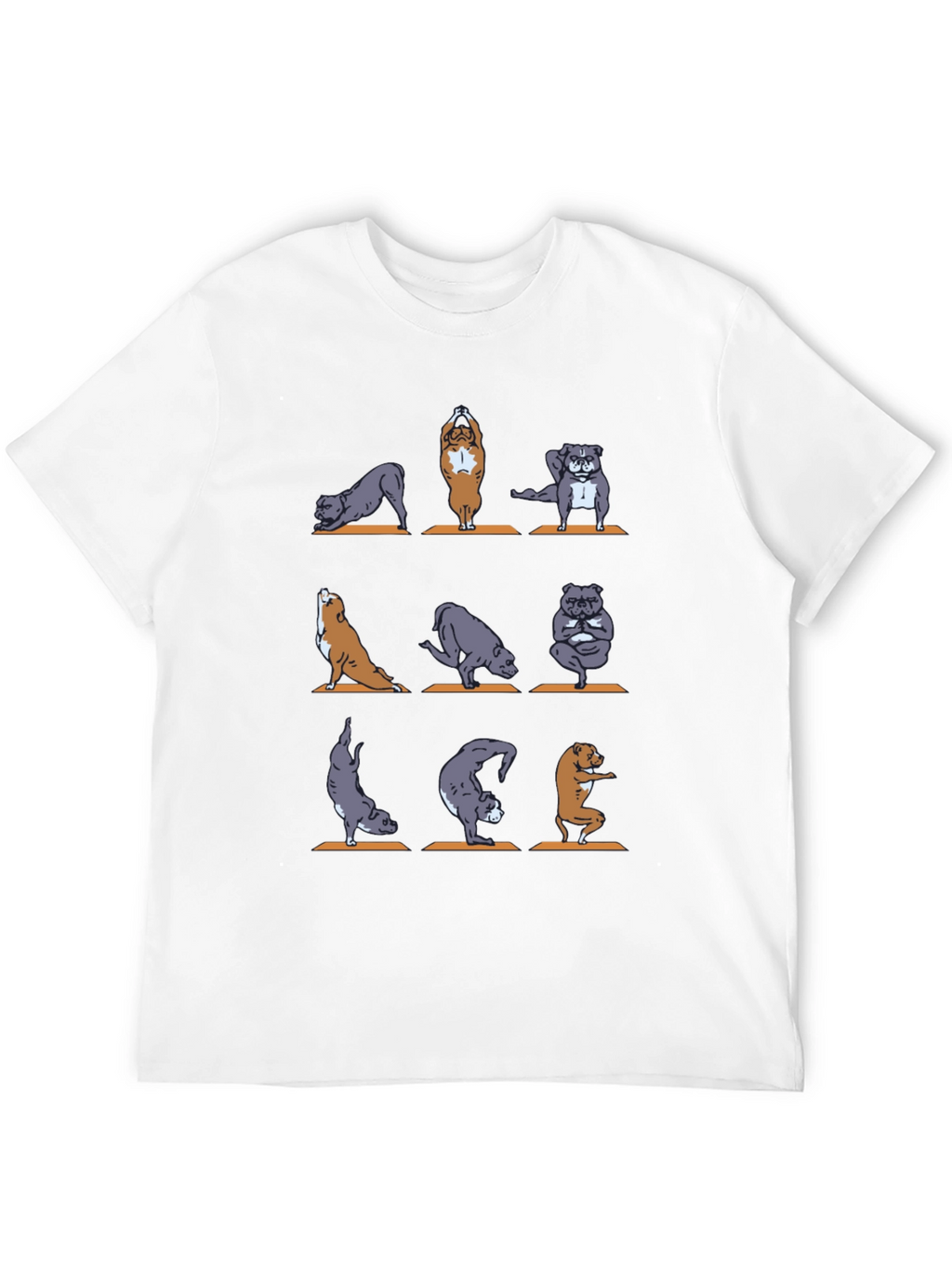 Yoga Dogs Graphic T-Shirt - Unisex