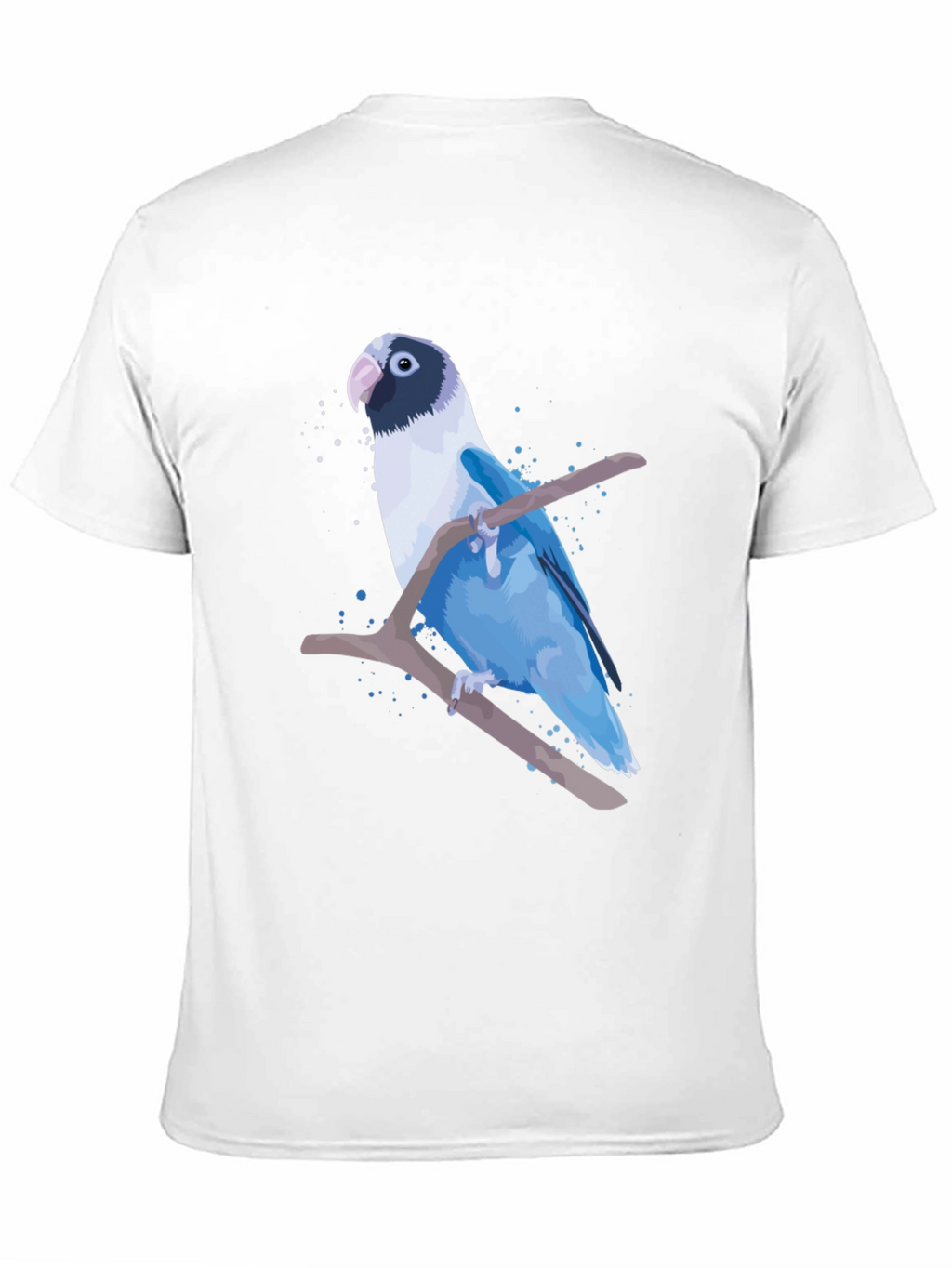 Blue Parrot Graphic Print T-Shirt
