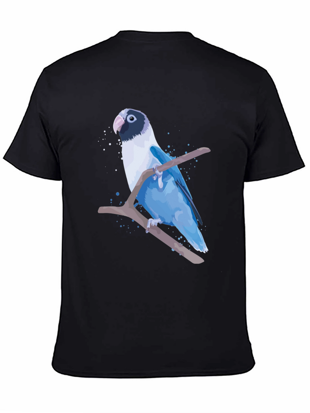 Blue Parrot Graphic Print T-Shirt