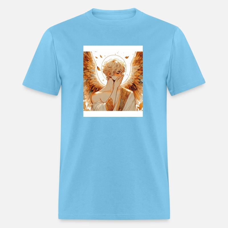 Celestial Golden Guardian Angel with Freckles Halo