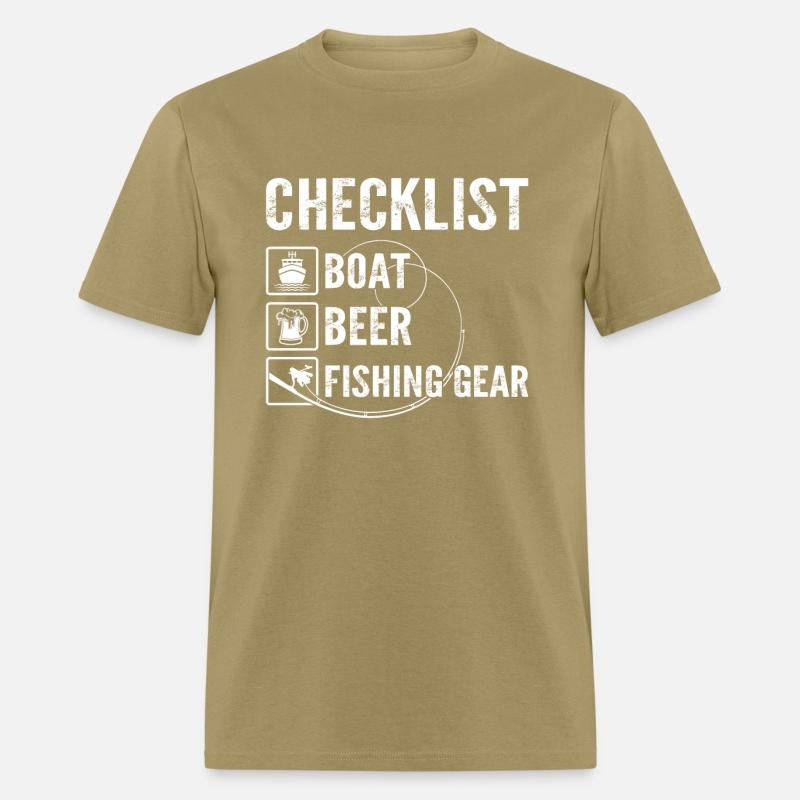 CHECKLIST Boat beer fishing gear