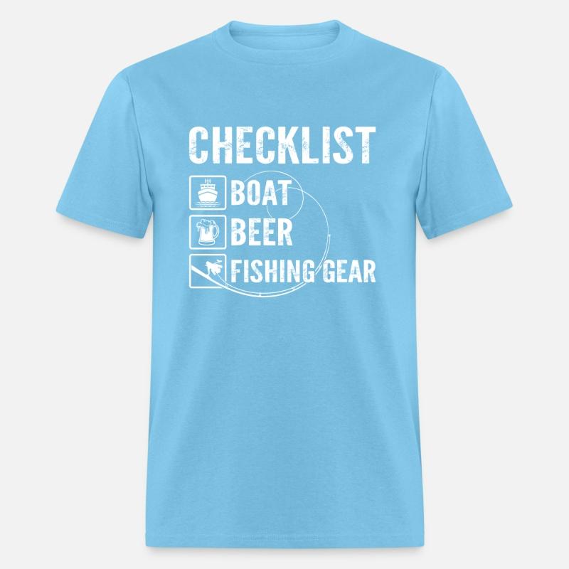 CHECKLIST Boat beer fishing gear