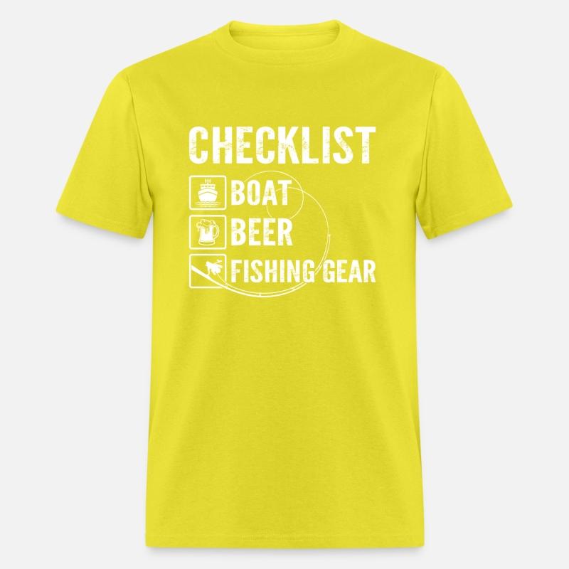 CHECKLIST Boat beer fishing gear