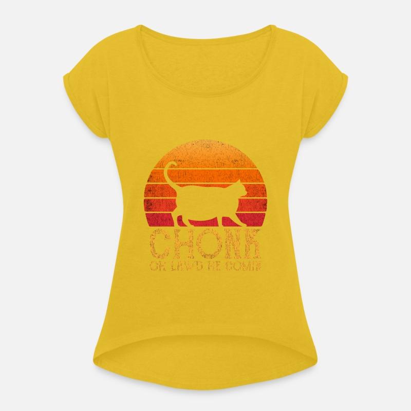 Chonk Distressed Retro Sun 70s 80s Colors Funny