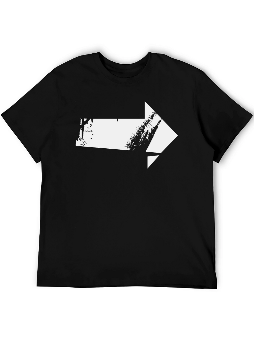 Arrow Graphic T-Shirt - Modern Design Black Tee