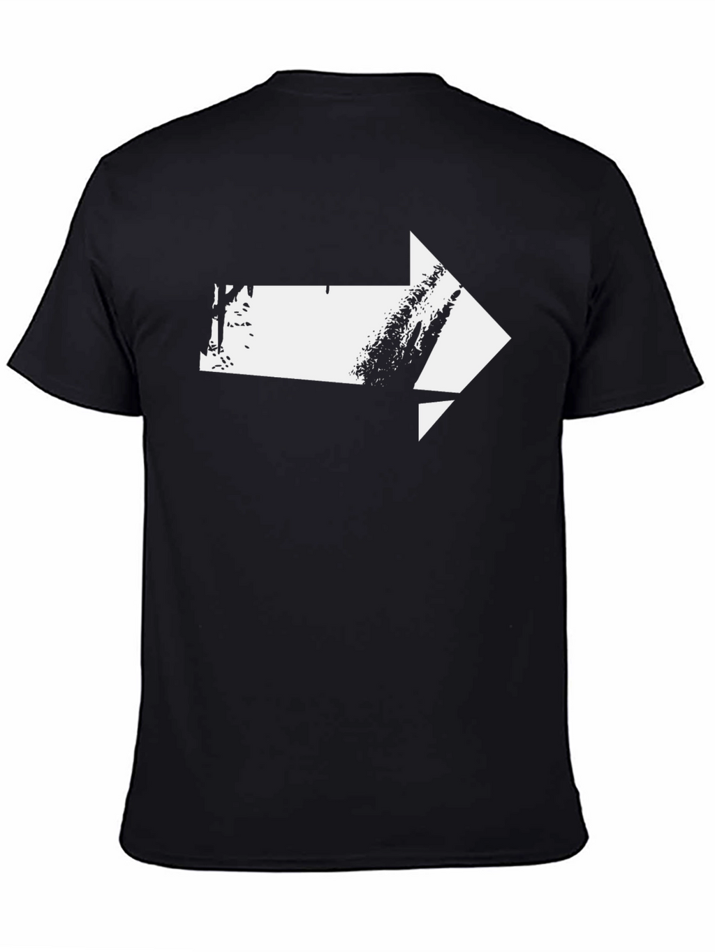 Arrow Graphic T-Shirt - Modern Design Black Tee