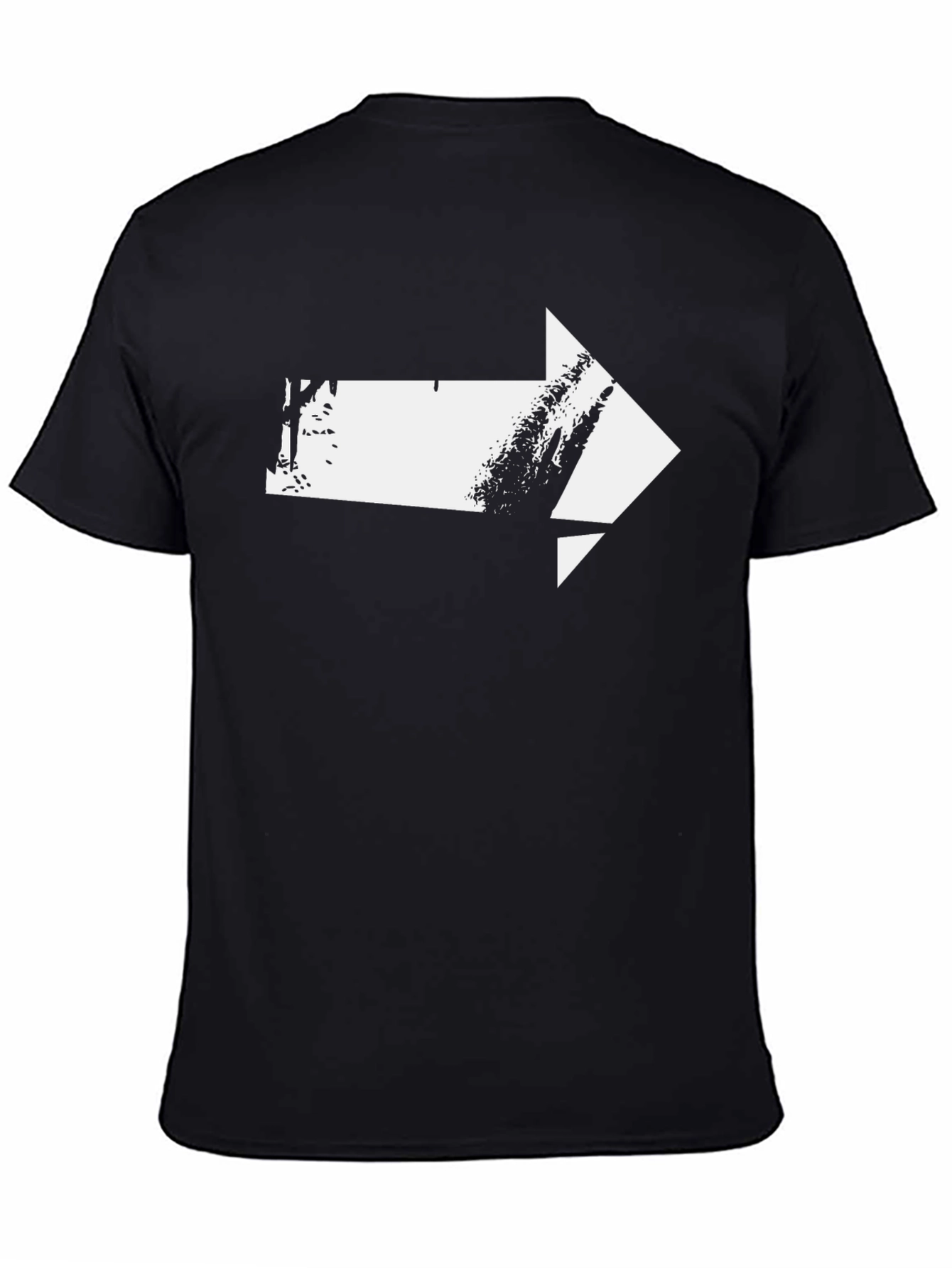 Arrow Graphic T-Shirt - Modern Design Black Tee