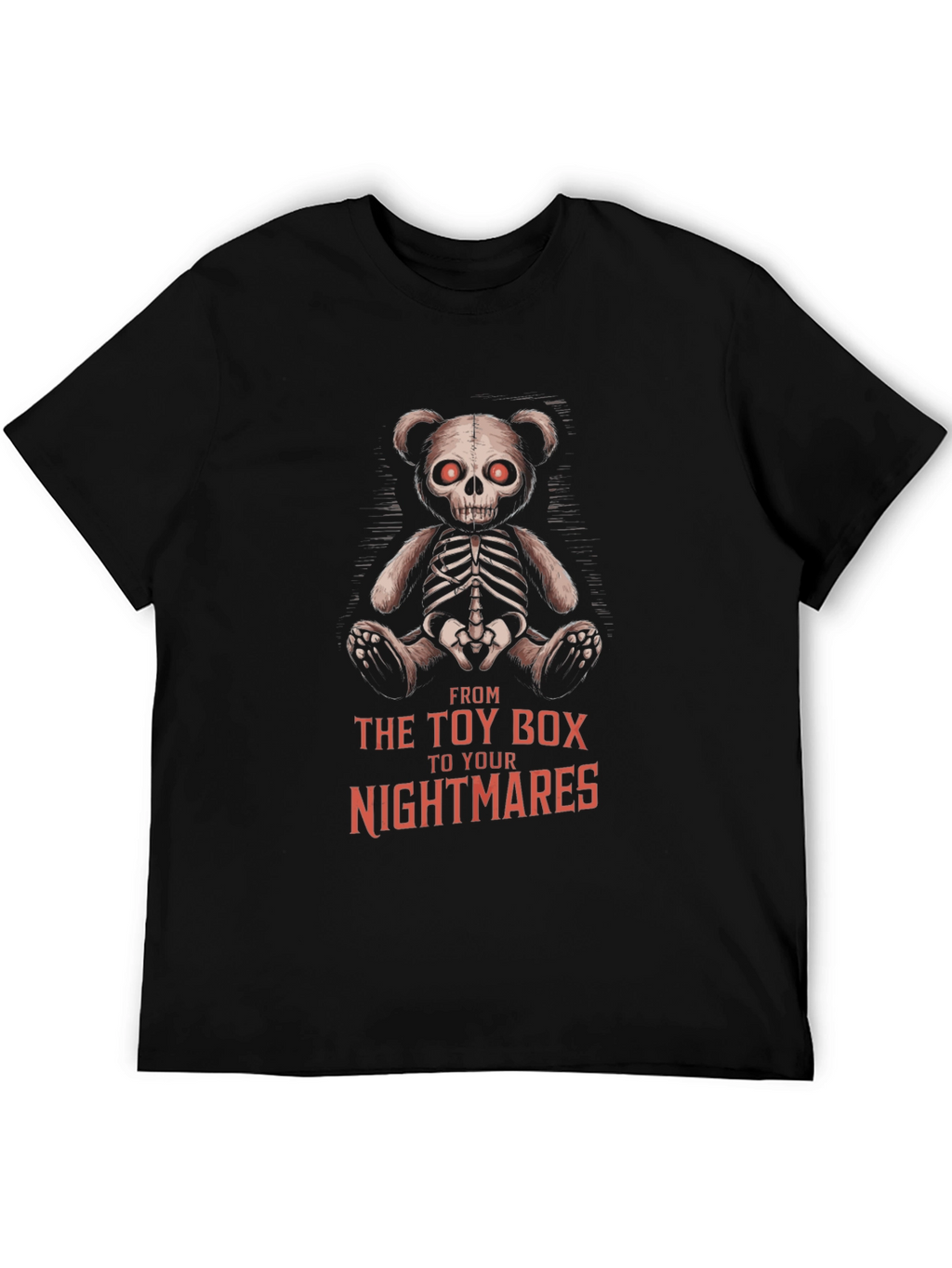Creepy Teddy Bear Skeleton T-Shirt
