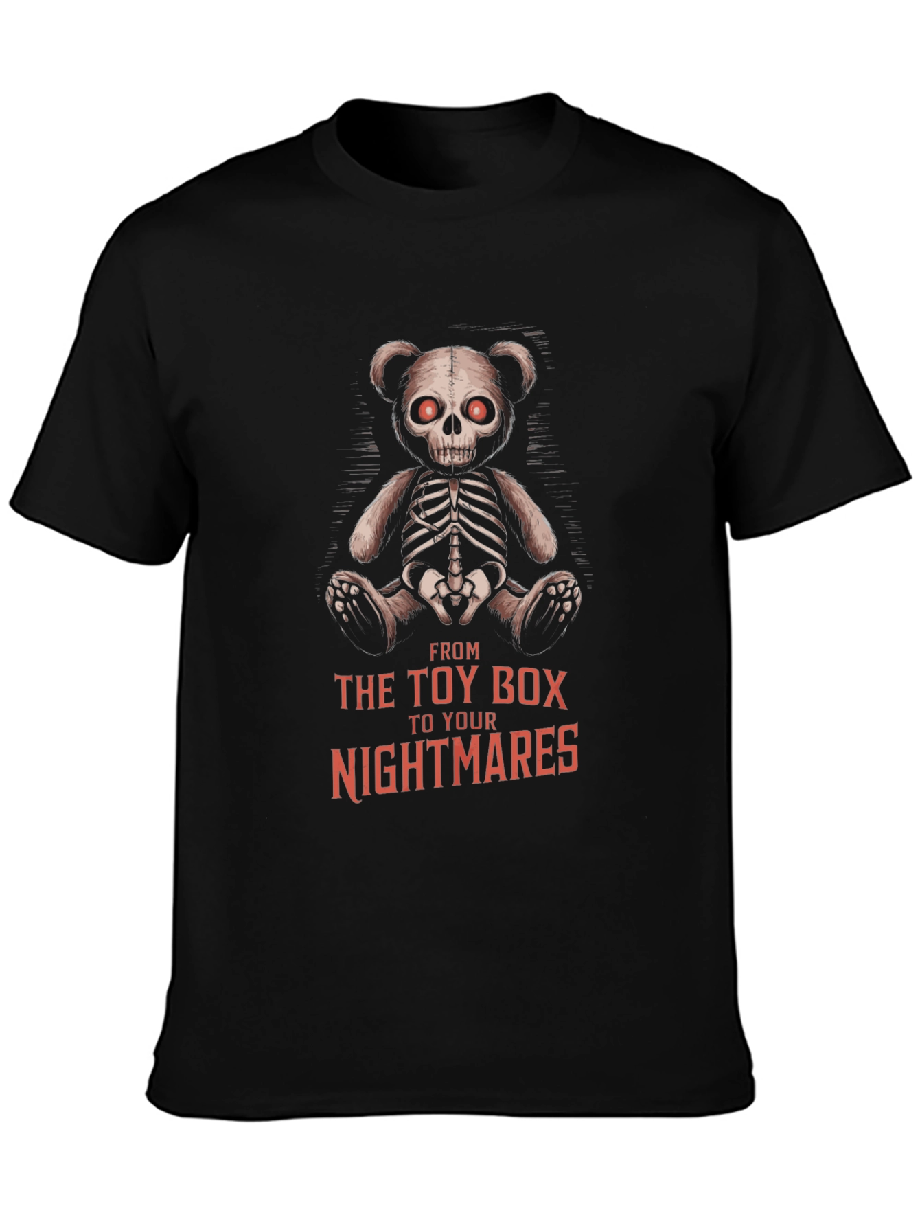 Creepy Teddy Bear Skeleton T-Shirt