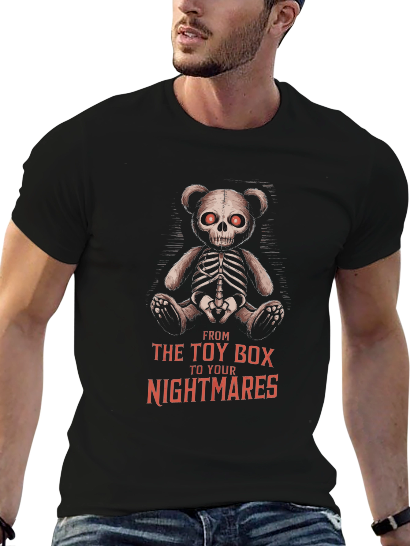 Creepy Teddy Bear Skeleton T-Shirt