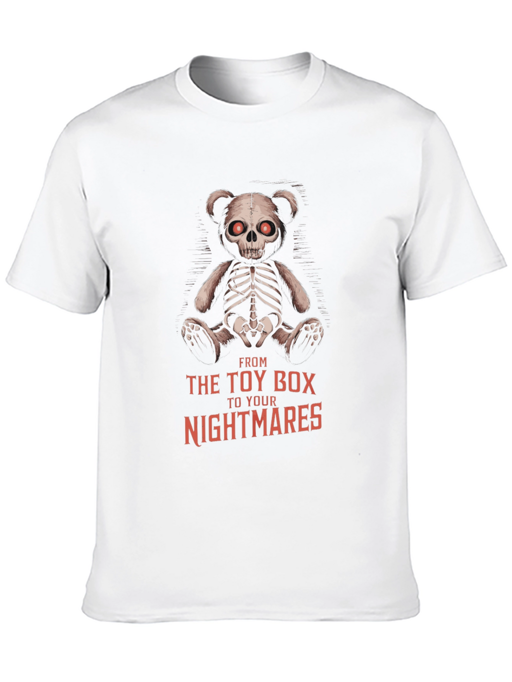 Creepy Teddy Bear Skeleton T-Shirt