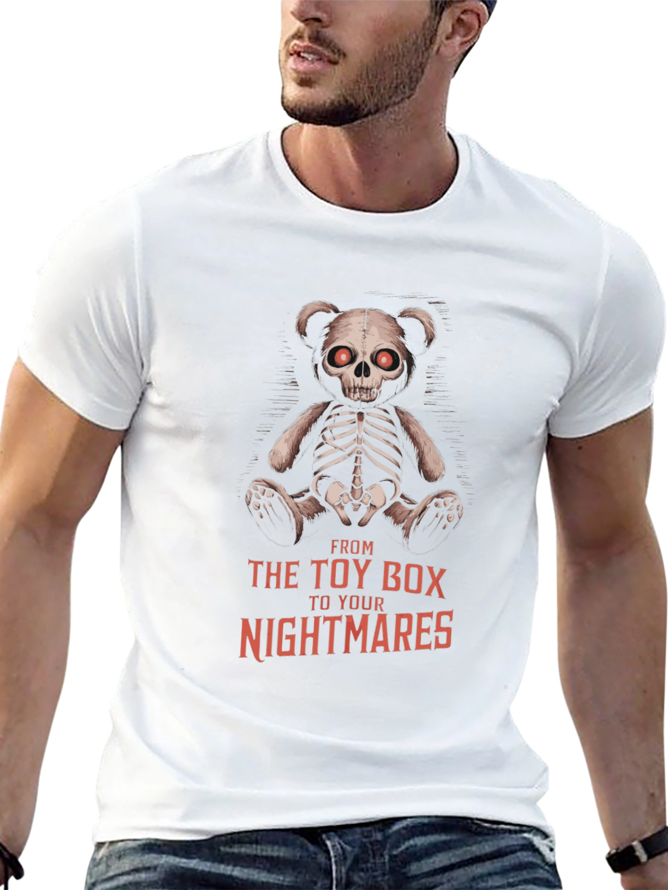 Creepy Teddy Bear Skeleton T-Shirt