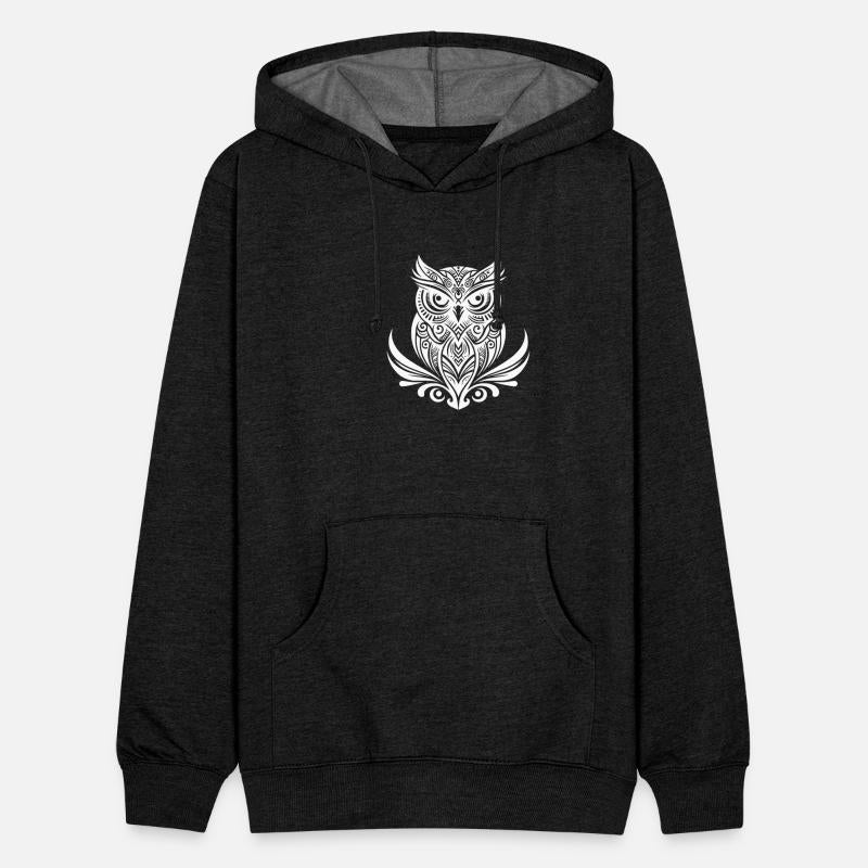 Clever Owl In Tattoo Ink Style