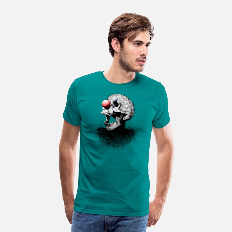 Clown Skull Scribble Art