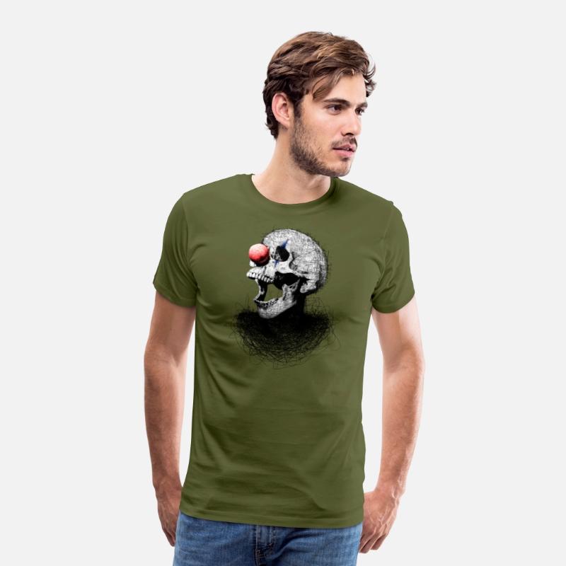 Clown Skull Scribble Art