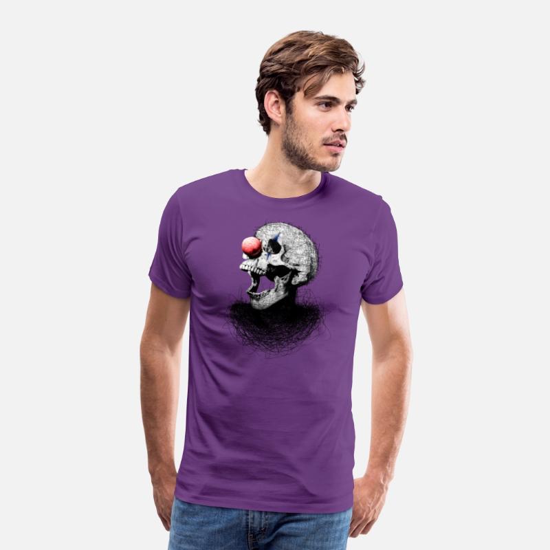 Clown Skull Scribble Art