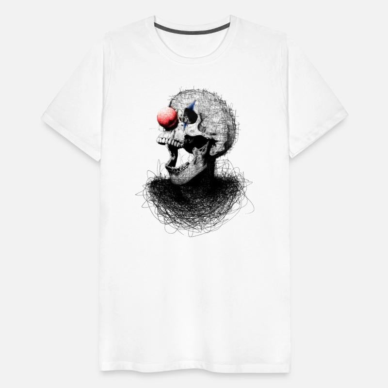 Clown Skull Scribble Art