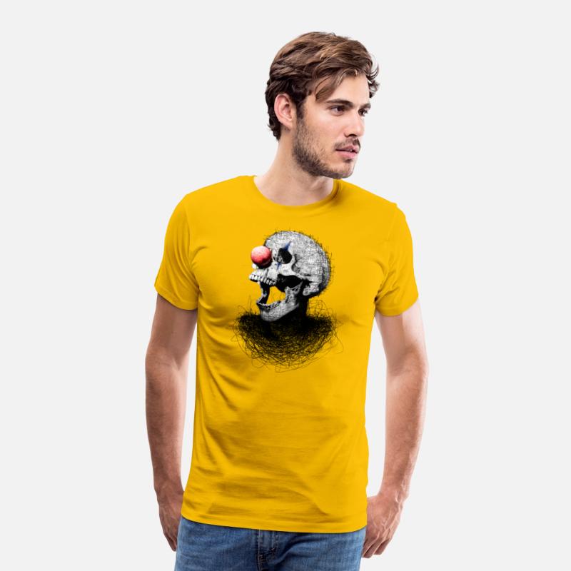 Clown Skull Scribble Art