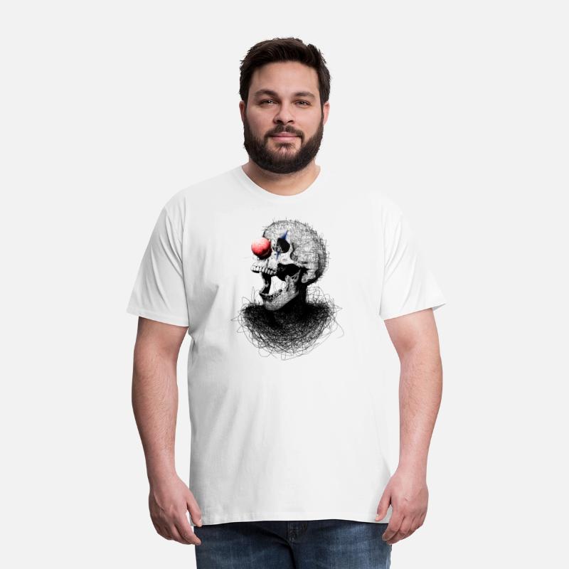 Clown Skull Scribble Art