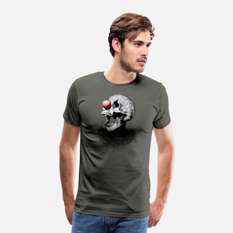 Clown Skull Scribble Art