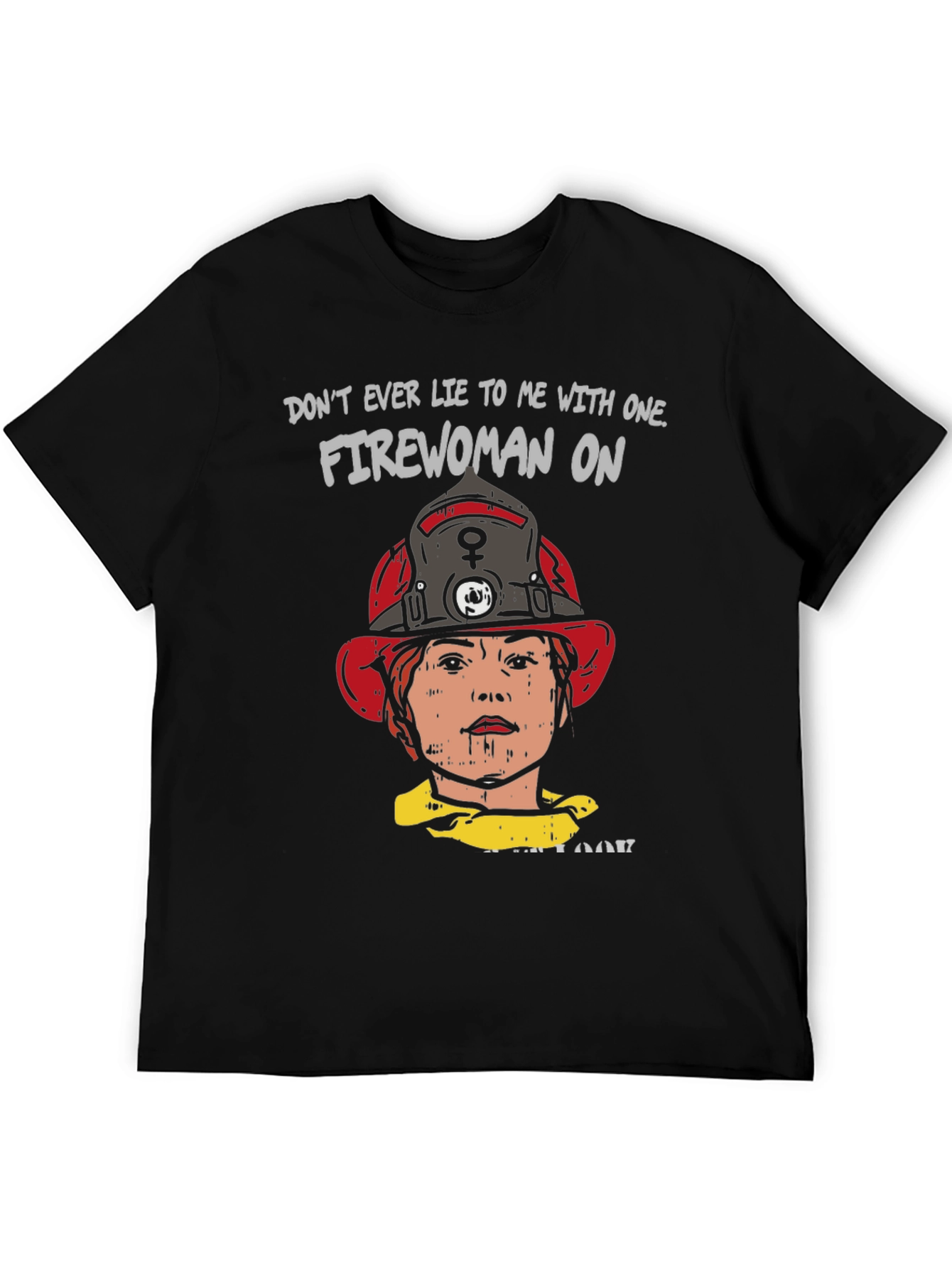 Firewoman Graphic Tee - Bold Statement T-Shirt