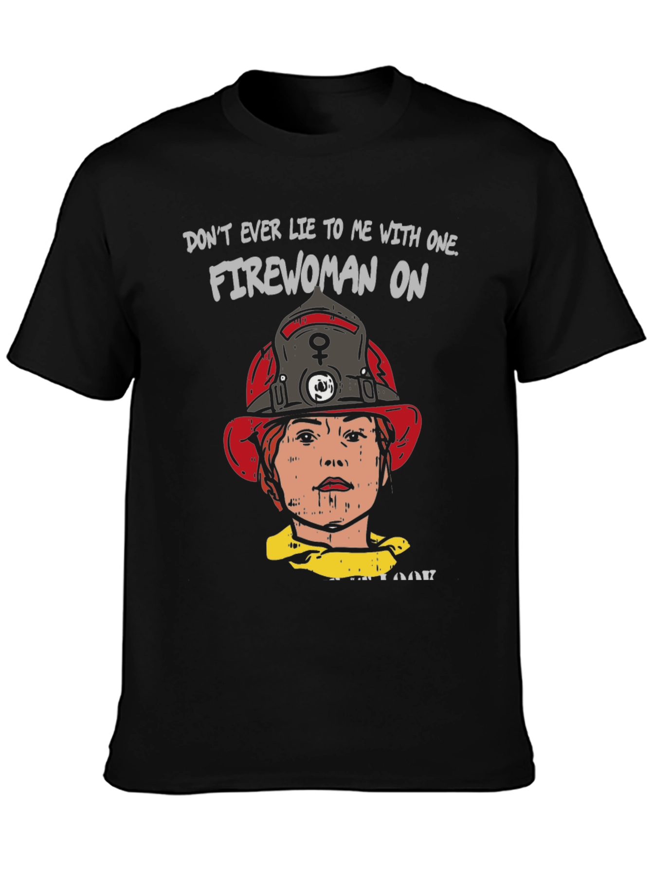 Firewoman Graphic Tee - Bold Statement T-Shirt