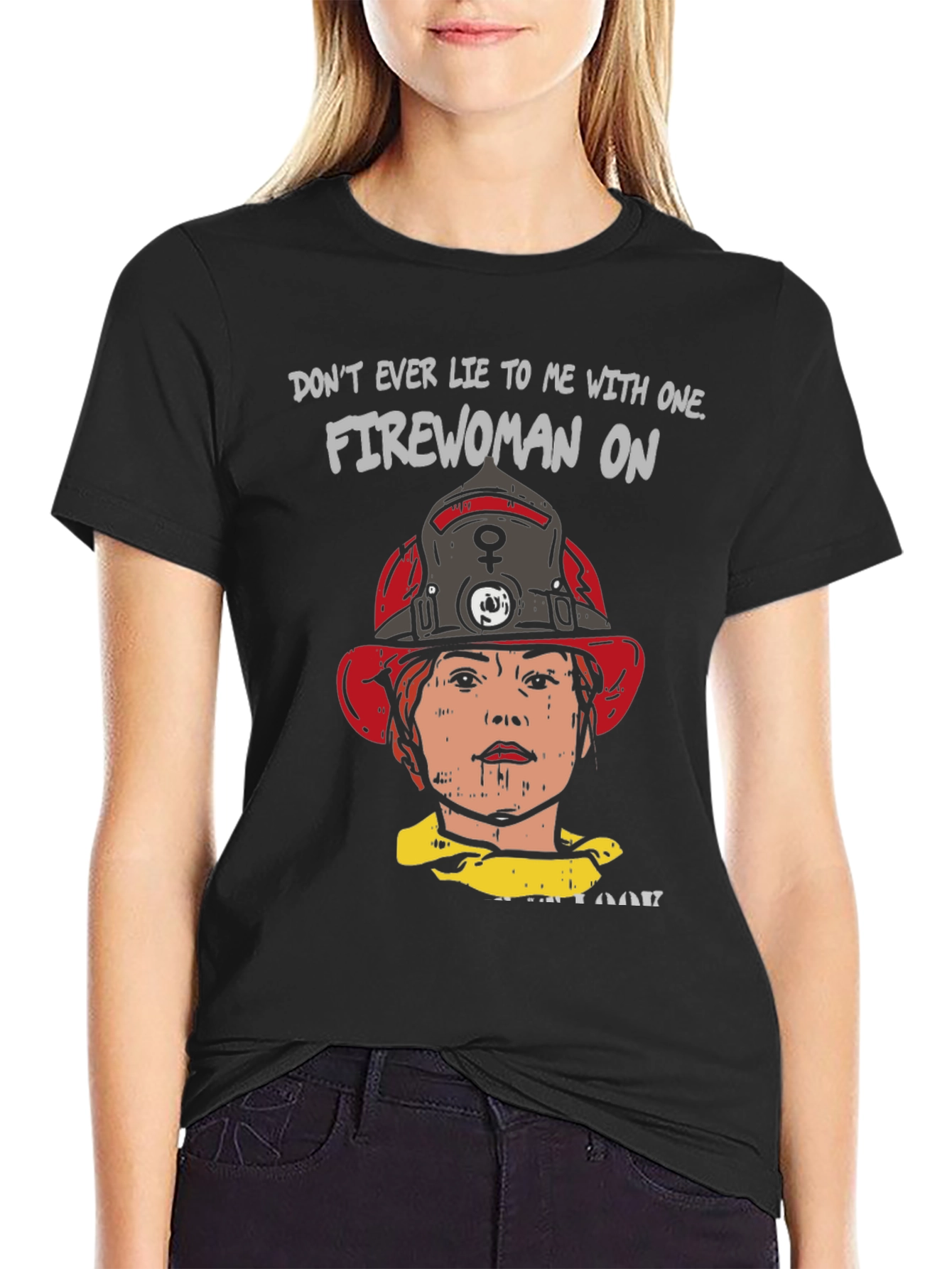 Firewoman Graphic Tee - Bold Statement T-Shirt
