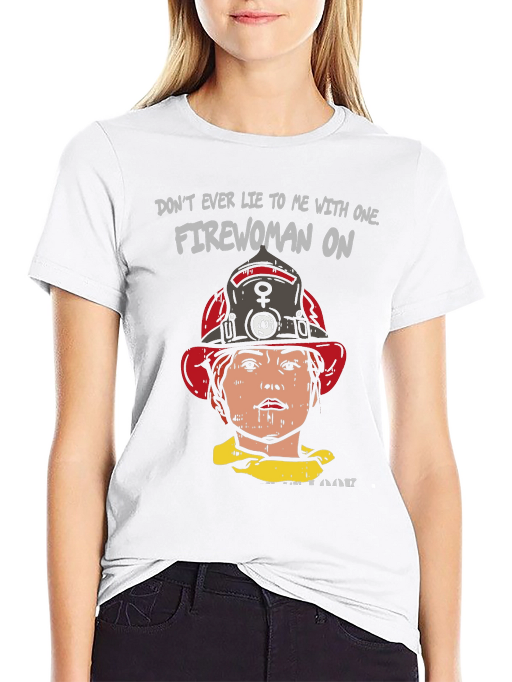 Firewoman Graphic Tee - Bold Statement T-Shirt