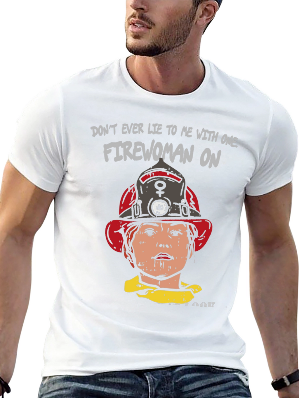 Firewoman Graphic Tee - Bold Statement T-Shirt