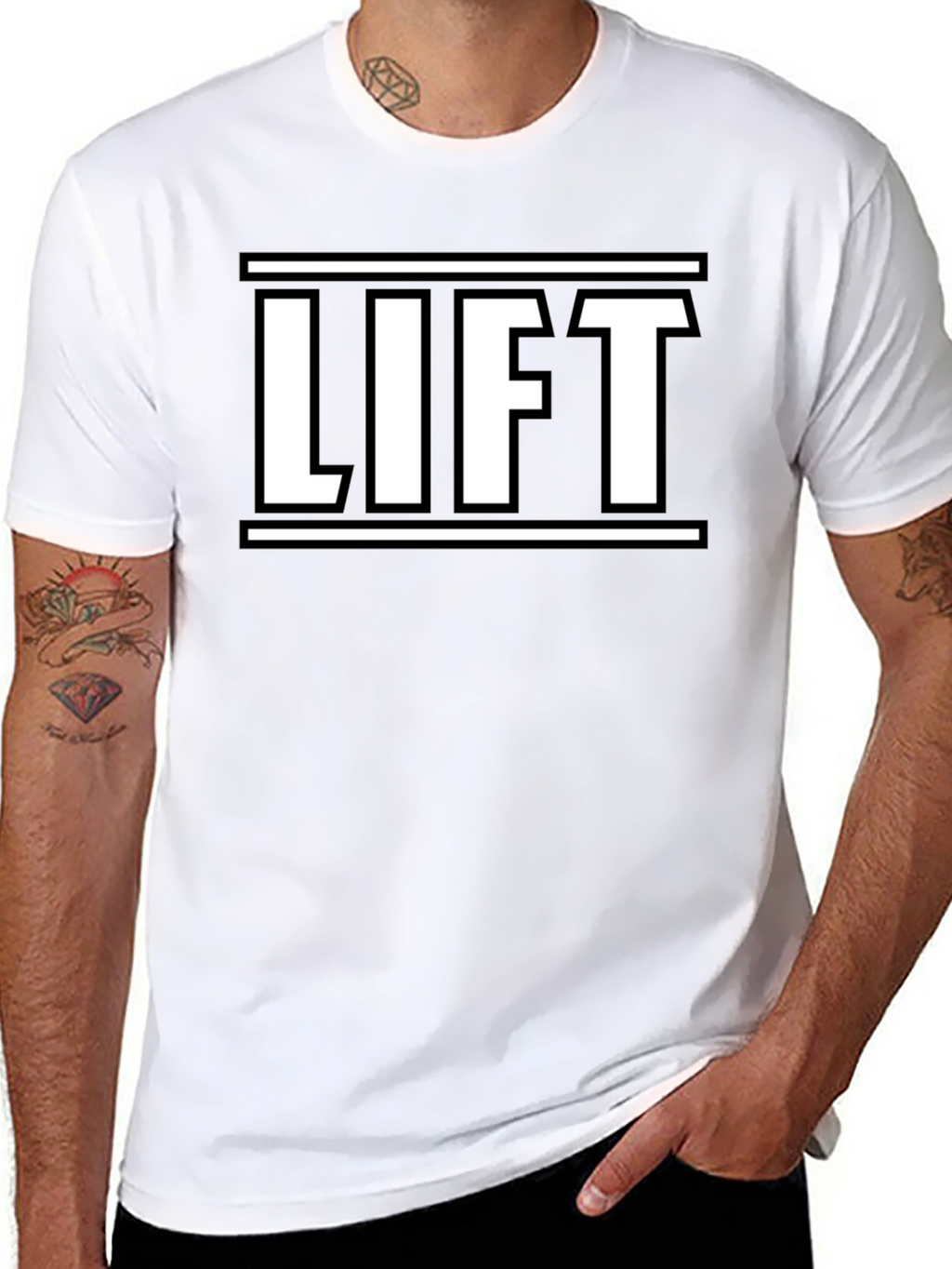 Lift Graphic Print Mens Black T-Shirt