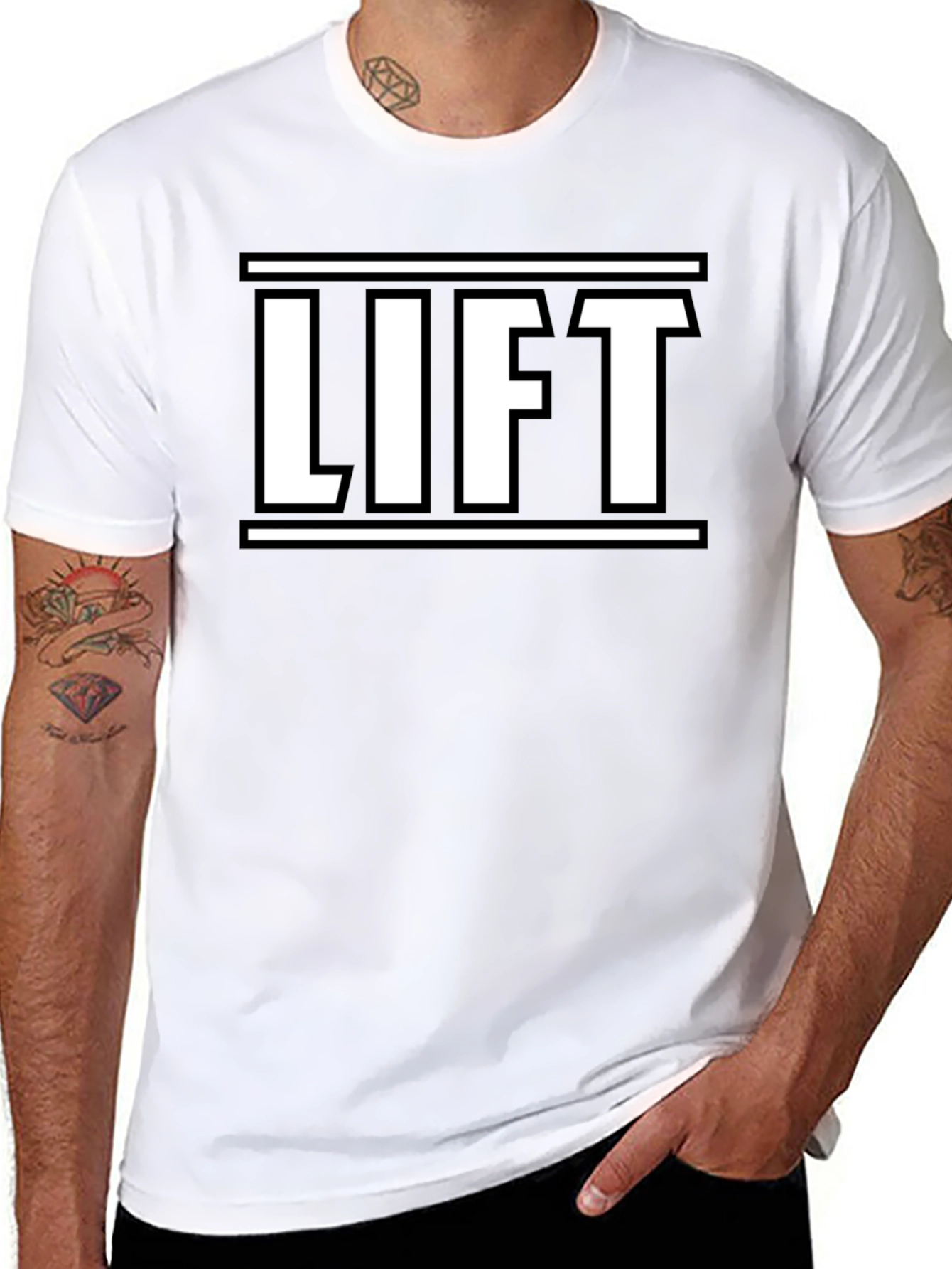 Lift Graphic Print Mens Black T-Shirt