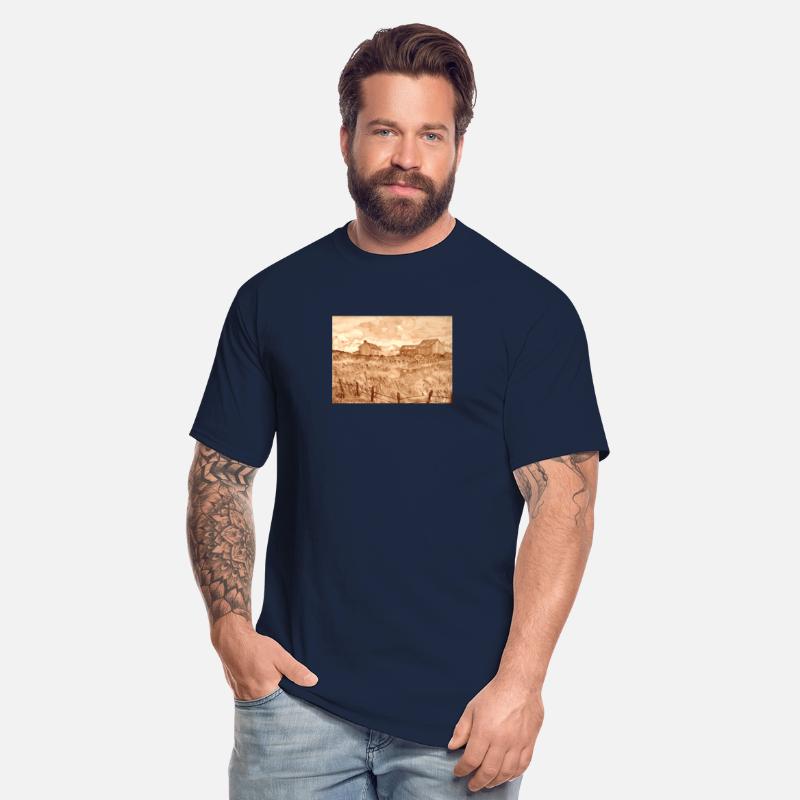 Coffee Painting Fence Scene