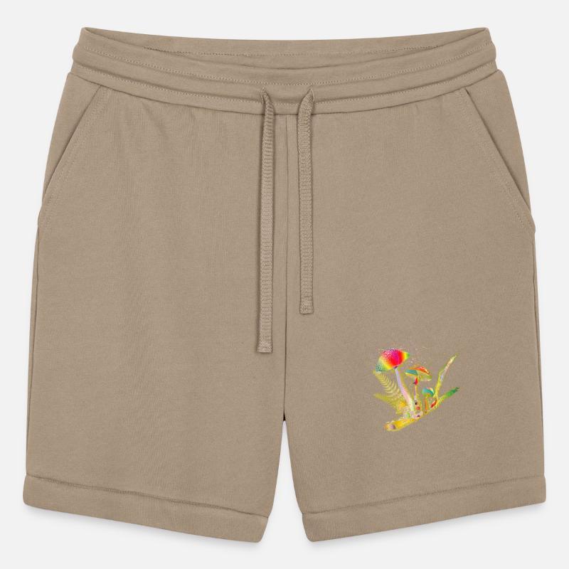 colorful composition forest mushrooms and grass