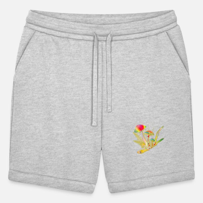 colorful composition forest mushrooms and grass