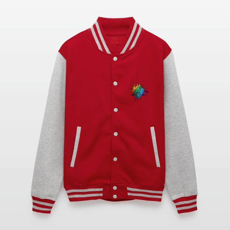 Colorful Rainbow Paint Splatter With Smoke And Fog