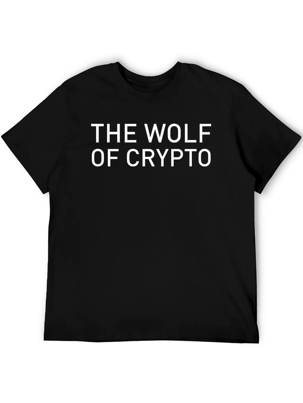 The Wolf of Crypto T-Shirt - Black Cotton Tee