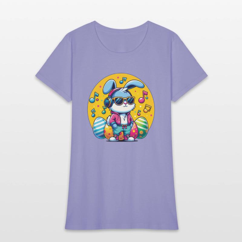 Cool Bunny in Headphones