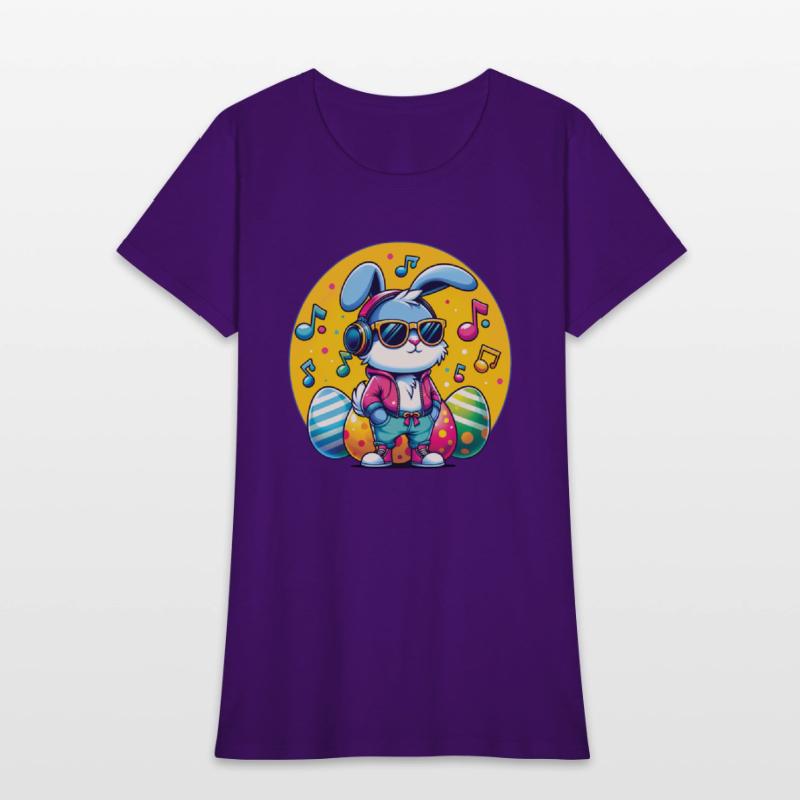 Cool Bunny in Headphones