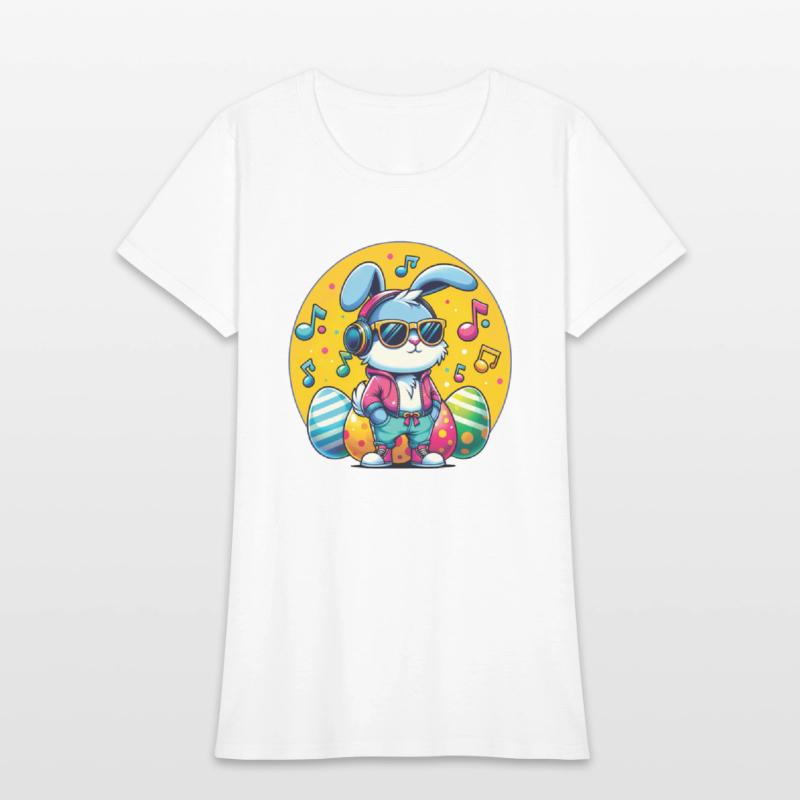 Cool Bunny in Headphones