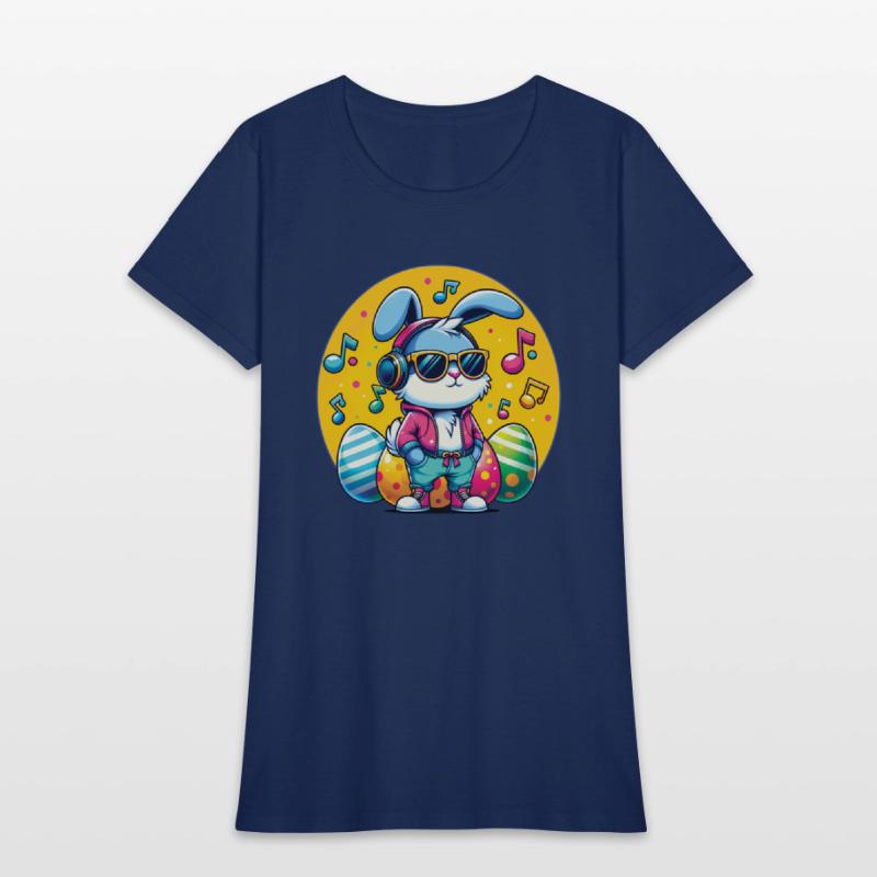 Cool Bunny in Headphones
