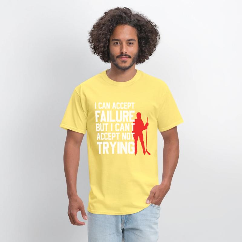 Cool ice hockey design with motivational slogan