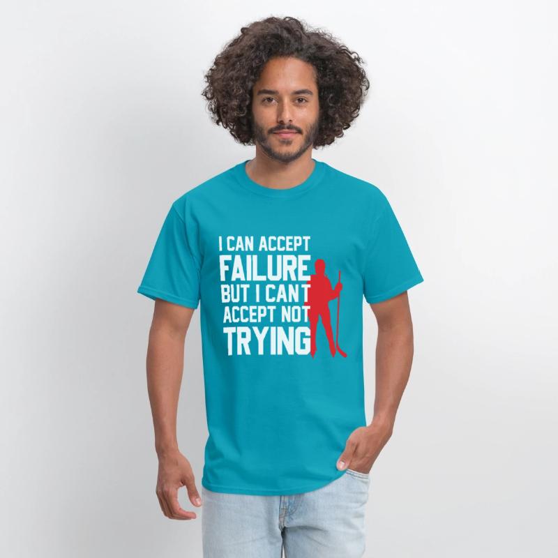 Cool ice hockey design with motivational slogan