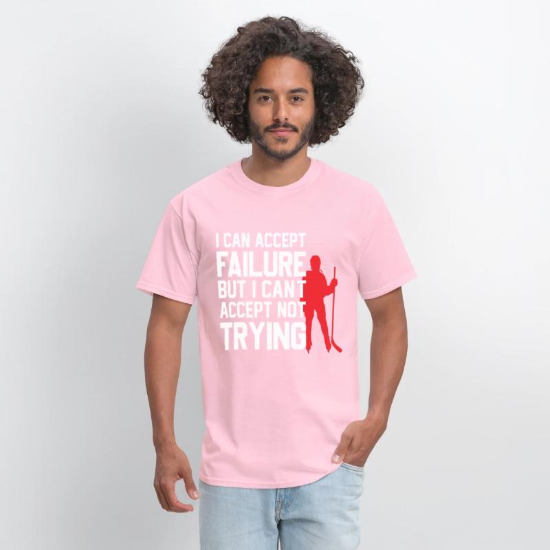 Cool ice hockey design with motivational slogan